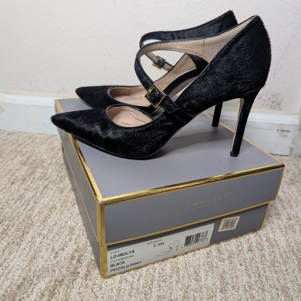 Louise et Cie pony hair shoes